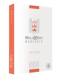 Ciorapi medicali cu vârf deschis AT (1 pereche) cu bumbac, clasa 2 (23-32 mmHg - K2)