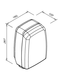 Uscător de mâini 1200 W HALNY