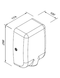 Uscător de mâini 1000 W LEVANTE