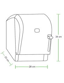 Dozator manual pentru prosoape de hârtie într-o rolă POP
