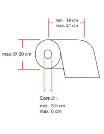Dozator manual pentru prosoape de hârtie într-o rolă POP