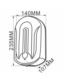 Dozator automat de sapun lichid si dezinfectanti 1,1l POP