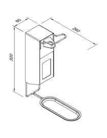 Dozator cot pentru dezinfectanti lichidi 0,5l