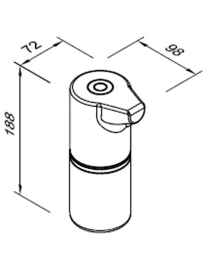 Dozator automat de dezinfectanti 350 ml