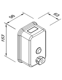 Dozator de sapun lichid 0,5l TOP
