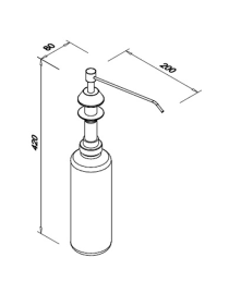 Dozator sub blat 1L