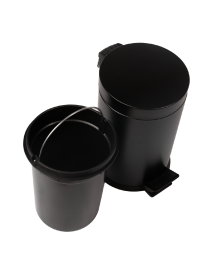 Coș de gunoi baie neagră 20 l