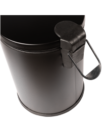 Coș de gunoi baie din oțel negru, 30 l