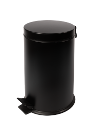 Coș de gunoi baie din oțel negru, 5l