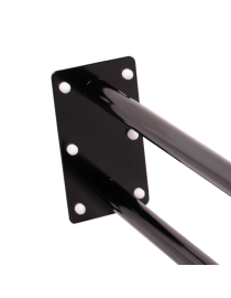 Balustrada fixa curbata pentru persoanele cu dizabilitati 600 mm negru