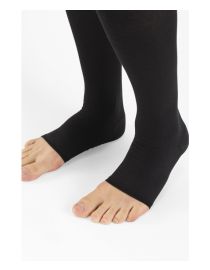 Ciorapi medicali cu vârf deschis AT (1 pereche) cu bumbac, clasa 2 (23-32 mmHg - K2)