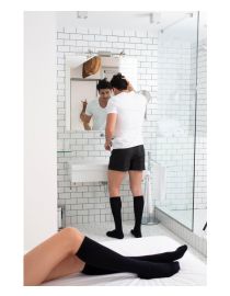 Șosete compresive unisex cu fir argintiu 18-22 mmHg