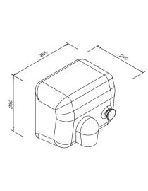 Uscător de mâini 2300 W PONENTE