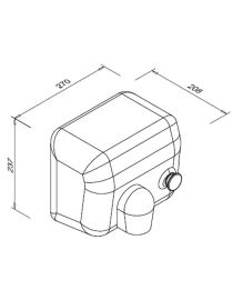 Uscător de mâini 2500 W SIROCCO