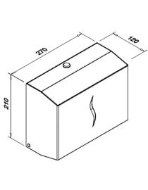 Dozator de prosoape de hârtie HIT S Antifinger