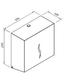 Dozator de prosoape de hârtie HIT Antifinger