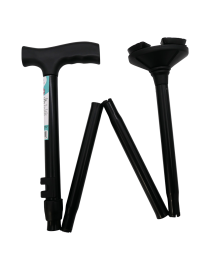 Baston pliabil cu accesoriu stabilizator