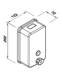 Dozator de sapun lichid 1l TOP