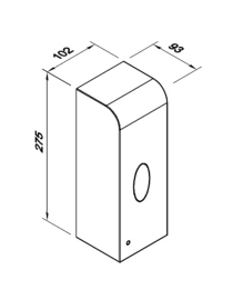 Dozator automat de săpun lichid și dezinfectant fără atingere 1 l LAB