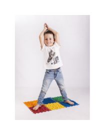 Saltea ortopedică de masaj Puzzle „Mix” 6 elemente