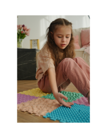 Saltea de masaj Puzzle Mix Pastel 6 elemente