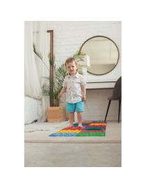 Saltea ortopedică de masaj Puzzle „Mix” 8 elemente