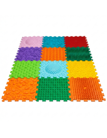 Saltea de masaj Ortek Mega Mix Puzzle, 12 piese