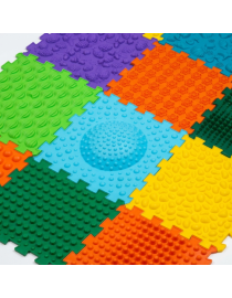 Saltea de masaj Ortek Mega Mix Puzzle, 12 piese