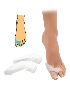 Corector Hallux Valgus cu manșon pentru degete - 2 buc