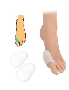 Protector pentru articulația degetului mare pentru hallux valgus - 2 buc