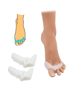 Protector corector hallux cu separator intertoe - 2 buc