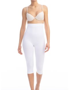 Pantaloni scurți capri anticelulitic cu talie înaltă