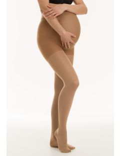 Ciorapi medicali de maternitate cu vârf închis ATM (1 pereche) din microfibră fină, clasa 1 (15-21 mmHg - K1)