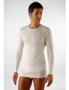 Tricou termic pentru bărbați cu lână merinos și bumbac