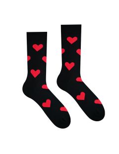 Sosete Happy Heart Black