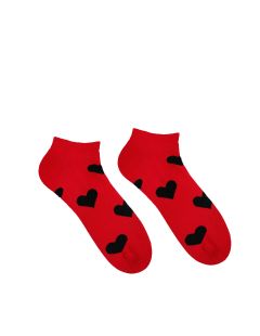 Sosete Happy Heart Red - gleznă