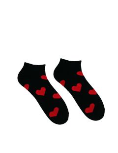 Happy socks Srdiečko Black - gleznă