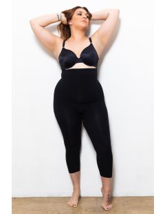 Pantaloni scurți capri anticelulitic cu talie înaltă – mărimea „XL”.
