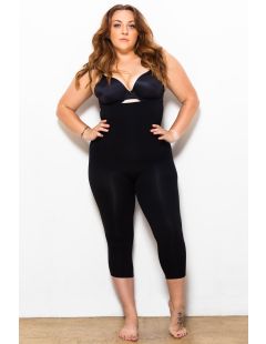 Pantaloni scurți capri push-up modelați cu talie înaltă împotriva celulitei - mărime „XL”.