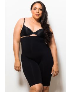 Pantaloni scurți anticelulitic modelați cu talie înaltă – mărimea „XL”.