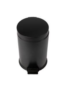 Coș de gunoi baie din oțel negru, 5l