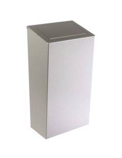 Coș de gunoi suspendat cu capac, 30 l, inox satinat
