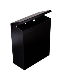 Coș de perete pentru deșeuri sanitare, 7 litri, negru