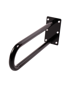 Balustrada fixa curbata pentru persoanele cu dizabilitati 600 mm negru