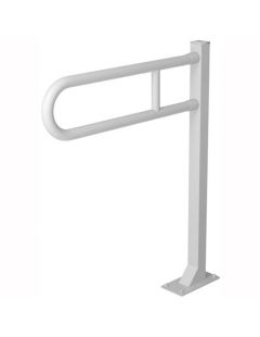 Balustrada in picioare pentru persoane cu handicap ⌀ 32 60 x 70 cm otel alb
