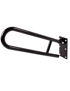Balustradă pliabilă pentru persoanele cu dizabilități fizice 600 mm negru