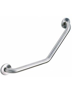 Balustradă de colț pentru persoane cu dizabilități 130°, oțel inoxidabil satinat