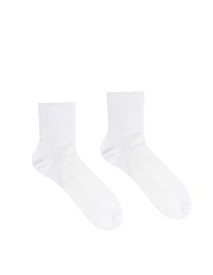 Ciorapi medicali 100% bumbac - glezna alba