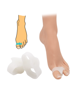 Corector de hallux valgus cu manșon pentru deget și degetul mare