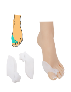 Corector de hallux valgus cu protector perforat - 2 buc